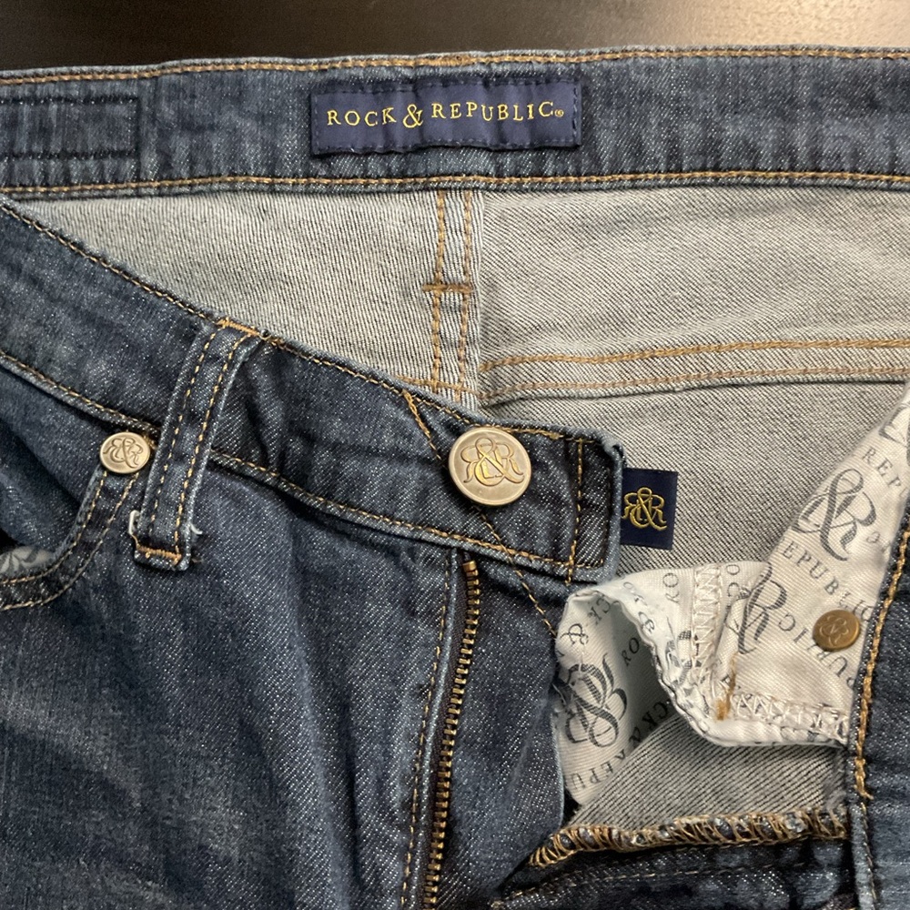 Rock & Republic women's denim jeans in the Berlin style, Skinny size 10 - Picture 6 of 7